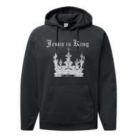 JESUS IS KING Performance Fleece Hoodie