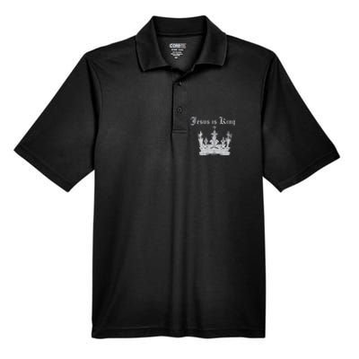 JESUS IS KING Men's Origin Performance Pique Polo