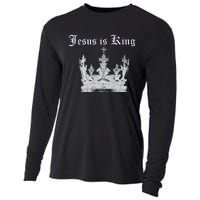 JESUS IS KING Cooling Performance Long Sleeve Crew