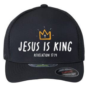 Jesus Is King Christ Is King King Of Kings Lord Of Lords Flexfit Unipanel Trucker Cap