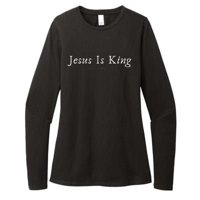 Jesus Is King Womens CVC Long Sleeve Shirt