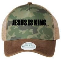 Jesus Is King Simple King Of Kings 3 Nails Cross Redeemed Collection Legacy Tie Dye Trucker Hat
