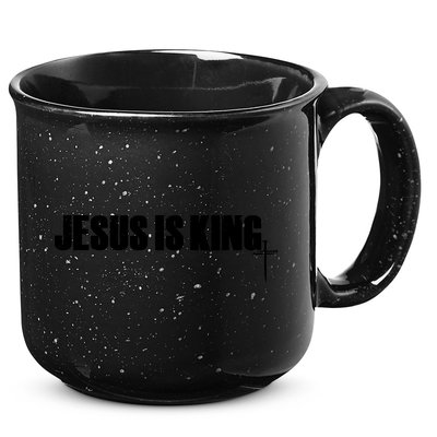 Jesus Is King Simple King Of Kings 3 Nails Cross Redeemed Collection 15oz Campfire Ceramic Mug