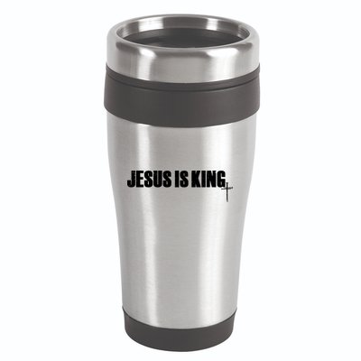 Jesus Is King Simple King Of Kings 3 Nails Cross Redeemed Collection 16oz Travel Tumbler