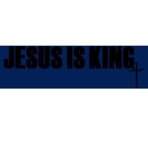 Jesus Is King Simple King Of Kings 3 Nails Cross Redeemed Collection Bumper Sticker