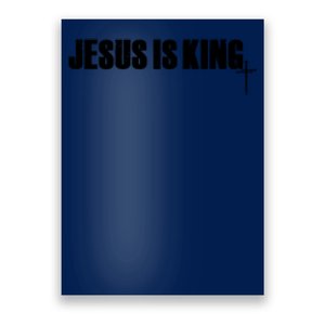 Jesus Is King Simple King Of Kings 3 Nails Cross Redeemed Collection Poster