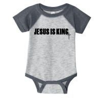 Jesus Is King Simple King Of Kings 3 Nails Cross Redeemed Collection Infant Baby Jersey Bodysuit