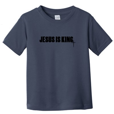 Jesus Is King Simple King Of Kings 3 Nails Cross Redeemed Collection Toddler T-Shirt