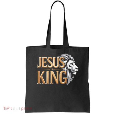 Jesus Is King Christian Lion Religious Faith Bible Verse Bag