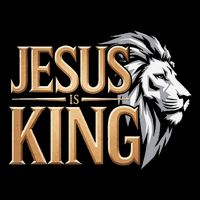 Jesus Is King Christian Lion Religious Faith Bible Verse Zip Tote Bag