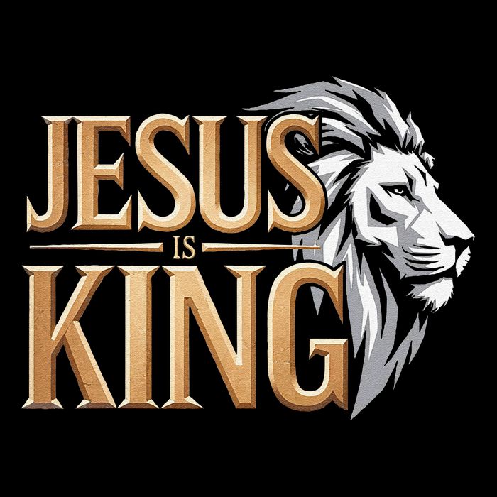 Jesus Is King Christian Lion Religious Faith Bible Verse Zip Tote Bag