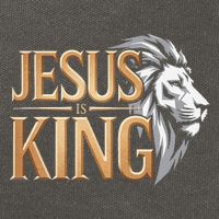 Jesus Is King Christian Lion Religious Faith Bible Verse Cotton Canvas Backpack