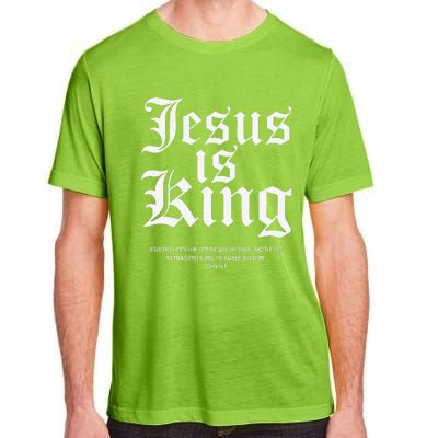 Jesus Is King Christian Faith Gifts Gift Adult ChromaSoft Performance T-Shirt