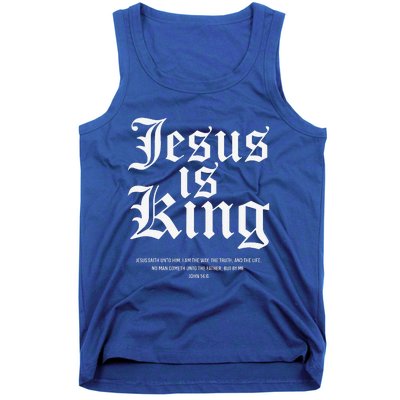 Jesus Is King Christian Faith Gifts Gift Tank Top