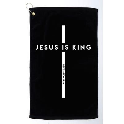 Jesus Is King Cross Revelation Golf Towel
