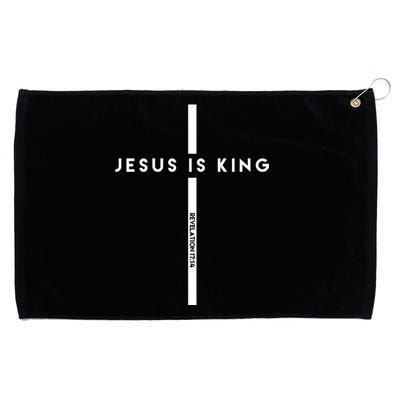 Jesus Is King Cross Revelation Grommeted Golf Towel