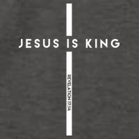 Jesus Is King Cross Revelation Vector Backpack