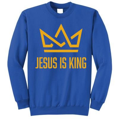 Jesus Is King Christian Faith Gifts Tall Sweatshirt