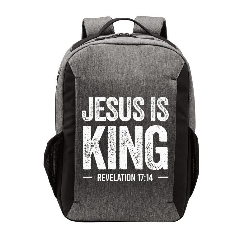 Jesus Is King Revelation 1714 Christian Faith Bible Verse Vector Backpack