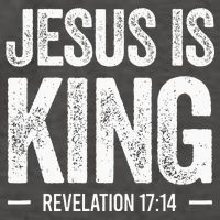 Jesus Is King Revelation 1714 Christian Faith Bible Verse Vector Backpack