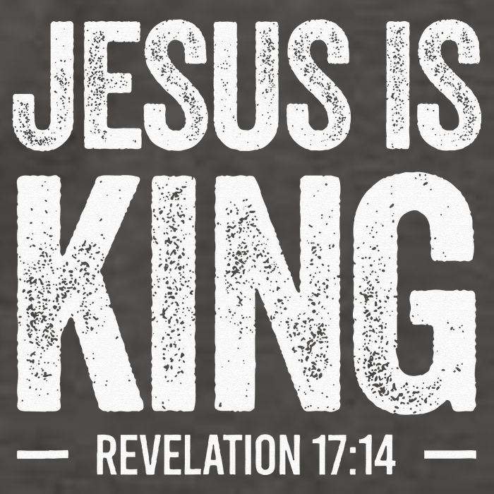 Jesus Is King Revelation 1714 Christian Faith Bible Verse Vector Backpack
