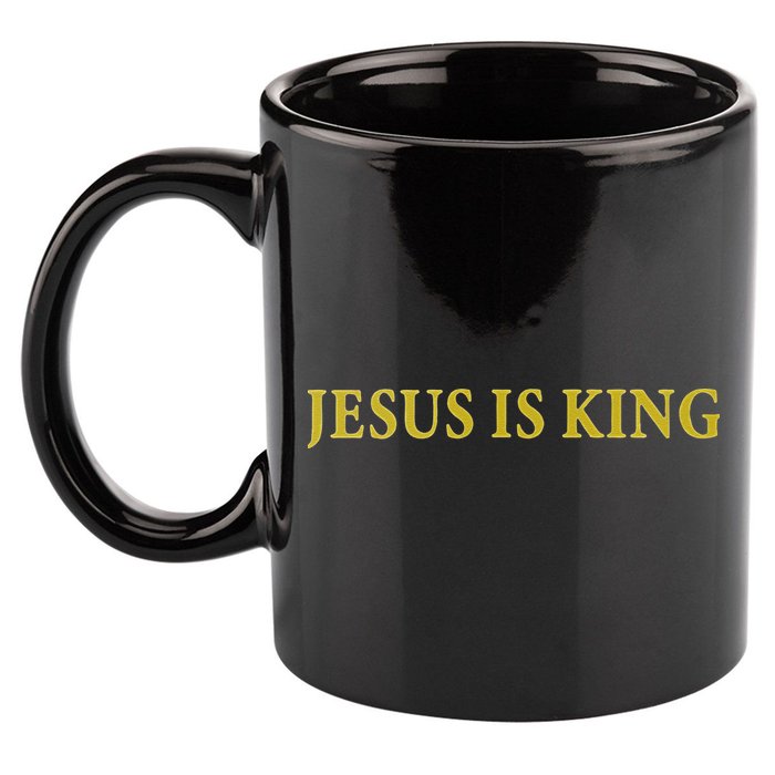 Jesus Is King Christian Gift 11oz C Handle Ceramic Mug