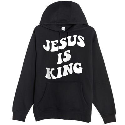 Jesus is king aesthetic trendy Zip Hoodie Premium Pullover Hoodie