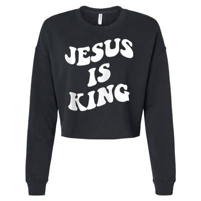 Jesus is king aesthetic trendy Zip Hoodie Cropped Pullover Crew