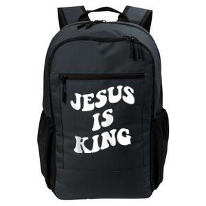 Jesus is king aesthetic trendy Zip Hoodie Daily Commute Backpack