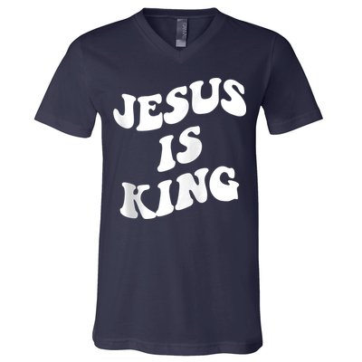 Jesus is king aesthetic trendy Zip Hoodie V-Neck T-Shirt