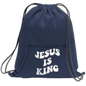 Jesus is king aesthetic trendy Zip Hoodie Sweatshirt Cinch Pack Bag