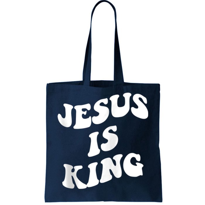 Jesus is king aesthetic trendy Zip Hoodie Tote Bag