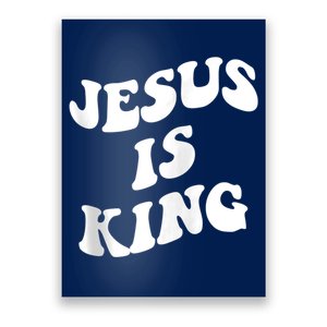 Jesus is king aesthetic trendy Zip Hoodie Poster