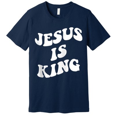 Jesus is king aesthetic trendy Zip Hoodie Premium T-Shirt