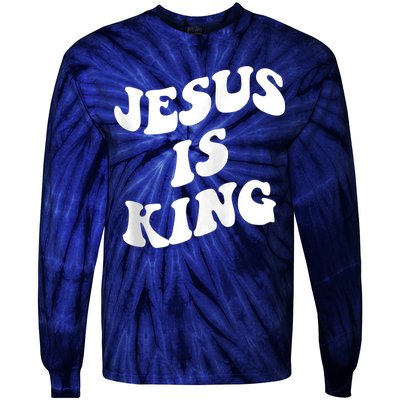 Jesus is king aesthetic trendy Zip Hoodie Tie-Dye Long Sleeve Shirt