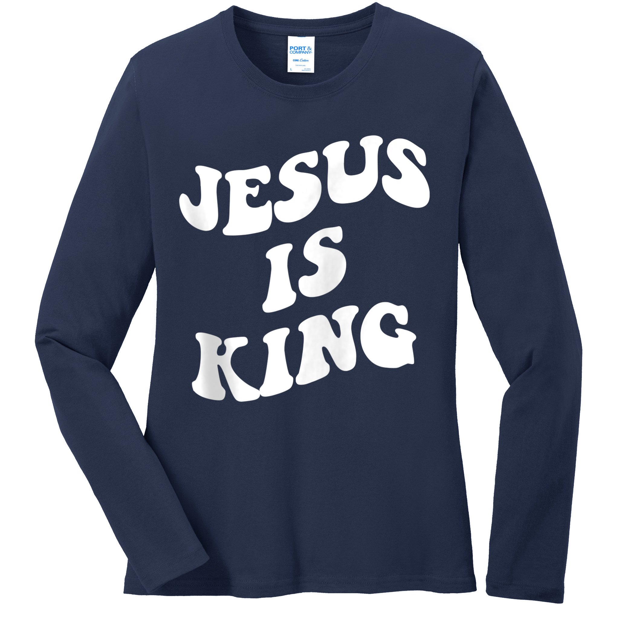 Jesus is king aesthetic trendy Zip Hoodie Ladies Long Sleeve Shirt