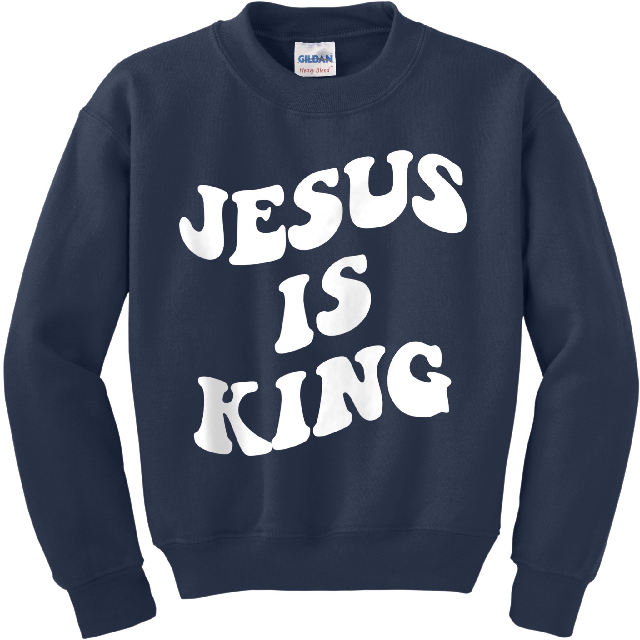 Jesus is king aesthetic trendy Zip Hoodie Kids Sweatshirt