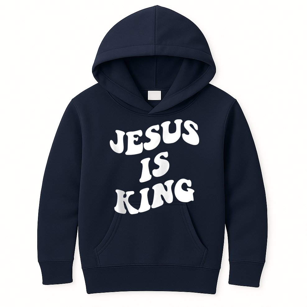 Jesus is king aesthetic trendy Zip Hoodie Kids Hoodie