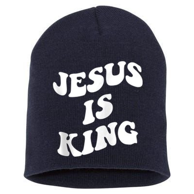 Jesus is king aesthetic trendy Zip Hoodie Short Acrylic Beanie