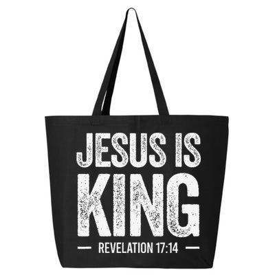 Jesus Is King Revelation 1714 Christian Faith Bible Verse 25L Jumbo Tote