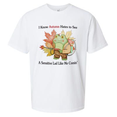 Jmcgg I Know Autumn Hates To See A Sensitive Lad Like Me Comin Sueded Cloud Jersey T-Shirt