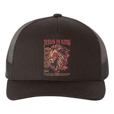 Jesus Is King Lion Christian Jesus Is King Lion Yupoong Adult 5-Panel Trucker Hat