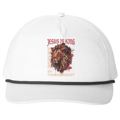 Jesus Is King Lion Christian Jesus Is King Lion Snapback Five-Panel Rope Hat