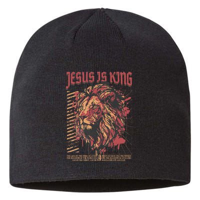 Jesus Is King Lion Christian Jesus Is King Lion Sustainable Beanie