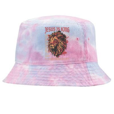 Jesus Is King Lion Christian Jesus Is King Lion Tie-Dyed Bucket Hat