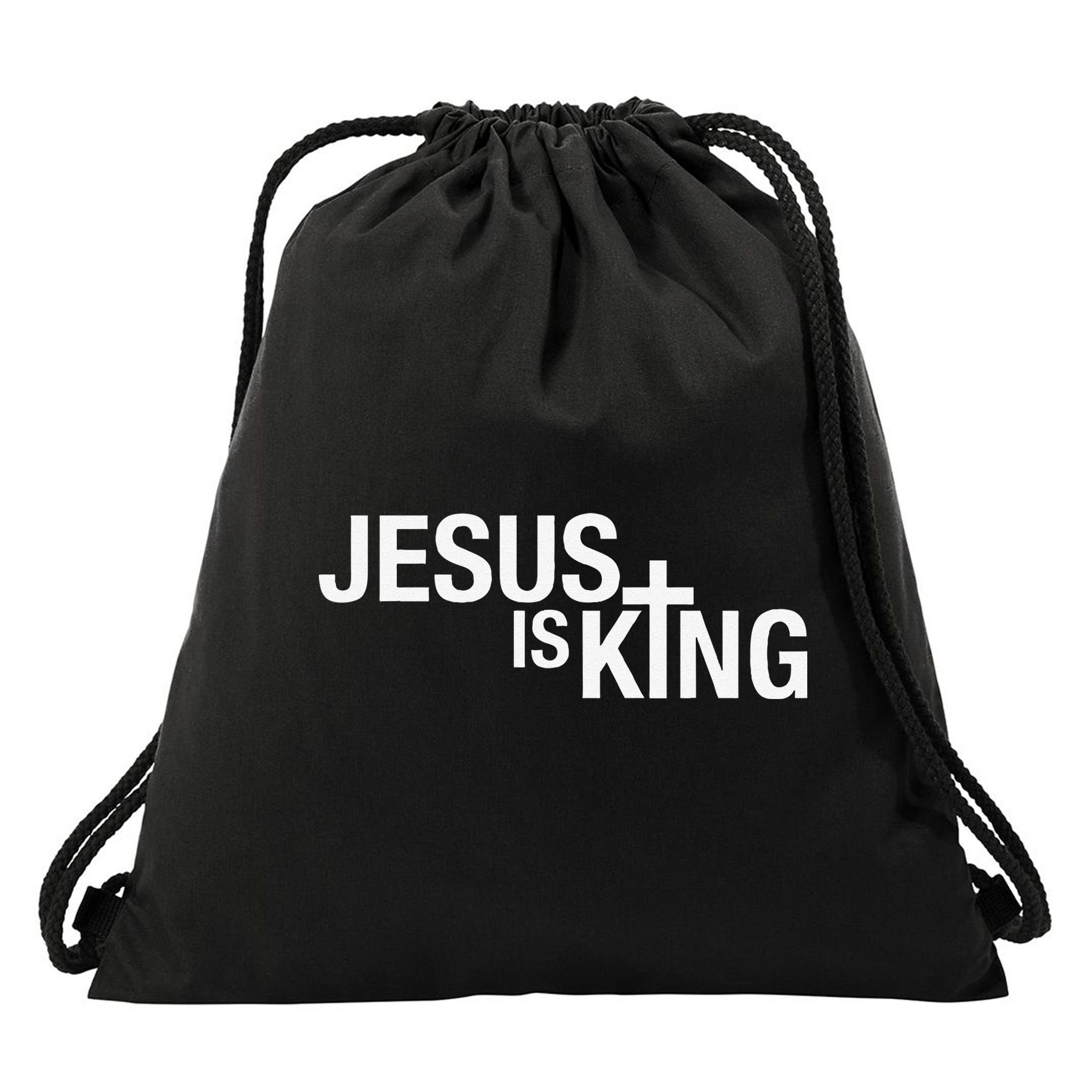 Jesus Is King Drawstring Bag