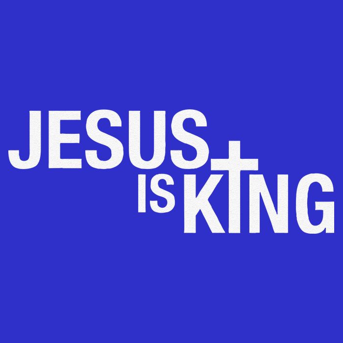 Jesus Is King Button