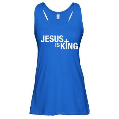 Jesus Is King Ladies Essential Flowy Tank