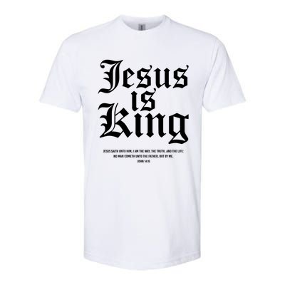 Jesus Is King Christian Faith Women Gifts Softstyle CVC T-Shirt