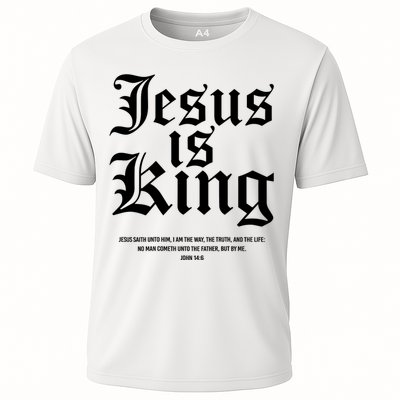 Jesus Is King Christian Faith Women Gifts Cooling Performance Crew T-Shirt